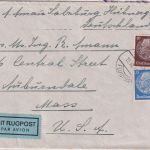 DR - 25+10 Pfg. Hindenburg Luftpostbrief n. USA Salzburg - Auburndale 19.8.39