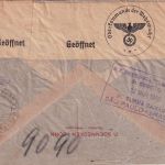 DR - Bonn 1940 100+80 Pfg. AFS Luftpost-Einschreibebrief n. BRASILIEN