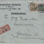 DR - 1 M.+60 Pfg. Germania Einschreibebrief Löbau - Glauchau 1921