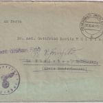 DR - (10) Herrnhut (Oberlausitz) 6.10.44 Frei d. Ablösung/Dienstbrief n Ebeleben