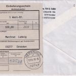 BRD - 510+2x300 Pfg SWK Wertbrief (Label !) Herrnhut/Ruppersdorf Dresden 10.6.98