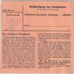 DR - 40+15 Pfg. Hindenburg Paketkarte Zittau - Limbach 1941