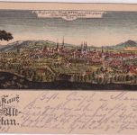Sachsen - Alt-Zittau (1744) farb. Künstler-AK gelaufen 1913