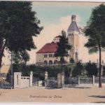 Sachsen - Zittau Krematorium farb. Ansichtskarte ungelaufen Druckdat. 1911