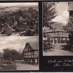 Sachsen - Dittelsdorf Starßen-/Hausansichten etc. sw-Mehrbild-AK gelaufen 1972