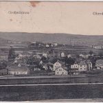 Sachsen - Großschönau Oberdorf Ortsansicht sw-AK gelaufen 1922