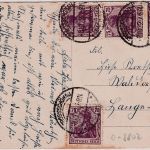 Sachsen - Großschönau Oberdorf Ortsansicht sw-AK gelaufen 1922