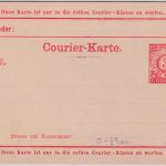 DR - Görlitz Privatpost 3 Pfg. Courier-Karte/Ganzsache ungebraucht