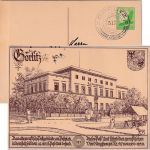 DR - Görlitz Altes preuss. Postgebäude 5 Pfg. Privatganzsache SST Ring 517 1938