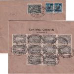 DR-Infla - Chemnitz Aue Adorf Bahnpost Zug 1772 Brief Chemnitz - Kempten 1923