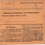 DR - 100 Pfg. Korbdeckel Paketkarte Göppersdorf b. Burgstädt - Hamburg 1924