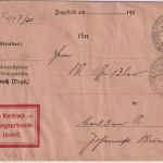 DR - 2x20 Pfg. Adler/Dienst Zustellurkunde Auerbach - Dresden 1926