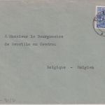 All.Bes. - 50 Pfg. Arbeiter Brief n. BELGIEN Stollberg - Neuville 1948