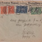 DR-Infla - 300 M. Queroval u.a. Firmenbrief Wechselburg i.Sa. - Leipzig 19.7.23