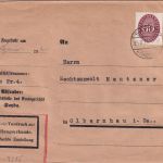 DR - 60 Pfg. Strohhut Dienstzustellurkunde Sayda - Olbernhau 1930
