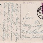 DR - 6 Pfg. AH Ortskarte (Glückwunsch) Crottendorf 22.3.45