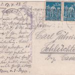 Bayern - München 13. Dt. Turnfest Festzug Kutsche sw.Foto-AK gelaufen 1923