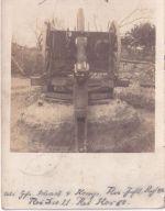 DR - Flugabwehrkanone (umgearbeit. Artilleriegeschütz) sw-Foto-AK/Feldpost 1915