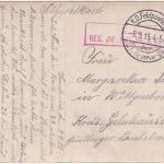 DR - Flugabwehrkanone (umgearbeit. Artilleriegeschütz) sw-Foto-AK/Feldpost 1915