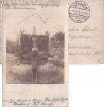 DR - Flugabwehrkanone (umgearbeit. Artilleriegeschütz) sw-Foto-AK/Feldpost 1915