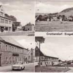 Sachsen - Crottendorf (Erzgeb.) Jugendclubhaus etc. sw-Mehrbild-Foto-AK 1983