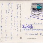 Sachsen - Bockau Kr. Aue Schwimmbad Gebäude etc. sw-Mehrbild-AK 1983