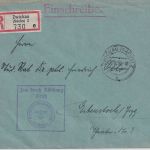 DR - Zwickau 2 Frei d. Ablösung/Einschreibebrief (Wehrbezirkskommando) 1936