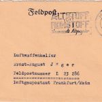 DR - Mainz 20.8.43 Feldpostbrief an Luftwaffenhelfer b. Fp.Nr. L23286