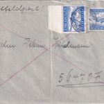 DR - Nürnberg 26.1.43 Luftfeldpostbrief an Fp.Nr. 56470F