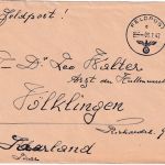 DR - Fp.Nr. 06661 (Mil.-Bef. Frankreich) Feldpostbrief n. Bad Kreuznach 3.7.42