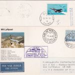 Vatikan/Ägypten - Zuleitungspost LH-Erstflug München - Kairo 1983 Lagergebühr
