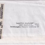BRD - 100 Pfg. Frauen Brief Ingolstadt - Chemnitz 1995 Rückbriefstelle Marburg