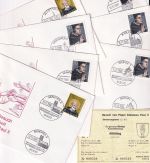 BRD - Papst Johannes Paul II. Deutschlandbesuch 7 Belege mit SST + Fahrkarte !