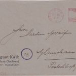 All.Bes. - Zwickau 28.8./22.11.45 12 Pfg. Postfreistempel - 2 Briefe n. Glauchau