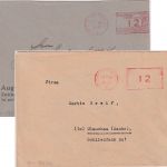 All.Bes. - Zwickau 28.8./22.11.45 12 Pfg. Postfreistempel - 2 Briefe n. Glauchau