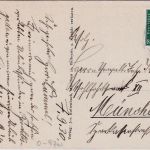 Sachsen - Oberlauterbach farb. Ortsansicht gelaufen 1930