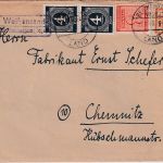 SBZ/Sachsen - (10) Weißensand ü. Reichenbach Landpost-Ra2 Brief 27.6.46