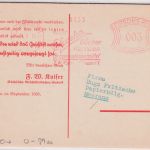 DR - Plauen 1935 3 Pfg. AFS "Efweka Organisationmittel" Drucksache/Klappkarte