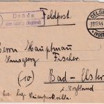 DR - (10) Dröda ü. Oelsnitz (Vogtl.) Landpost-Ra2 Feldpostbrief 19.12.44
