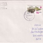 DDR - 50 Pfg. 21. Arbeiter-Festspiele Brief Dresden - Weinböhla 2.7.90