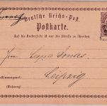 DR - 1/2 Gr Brustschild Ganzsache Bahnpost-L3 Dresden Reichenbach 1873