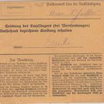 Bayern - 30 Pfg. Ludwig Perfin "VDP" Paketkarte/Selbstbucher Schalding 1917