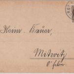 Bayern - 3 Pfg. Ludwig Perfin "GB" Drucksachenkarte Regensburg - Mitwitz 1916