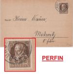 Bayern - 3 Pfg. Ludwig Perfin "GB" Drucksachenkarte Regensburg - Mitwitz 1916