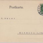 Bayern - 5 Pfg. Ludwig Perfin "GB" Karte Regensburg - Mitwitz 1917