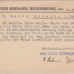 Bayern - 5 Pfg. Ludwig Perfin "GB" Karte Regensburg - Mitwitz 1917