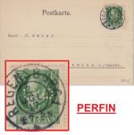Bayern - 5 Pfg. Ludwig Perfin "GB" Karte Regensburg - Mitwitz 1917