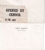 England - Kriegsgefangenenlager Olcastle Kuvert n. München + Postkarte 1918