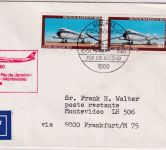 Berlin - 2x40 Pfg. Jugend FDC LH-Erstflug n. URUGUAY ESST Berlin 10.4.80