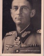 DR - Dietl Generaloberst d. Gebirgstruppen sw-Portrait-AK ungelaufen ca. 1942